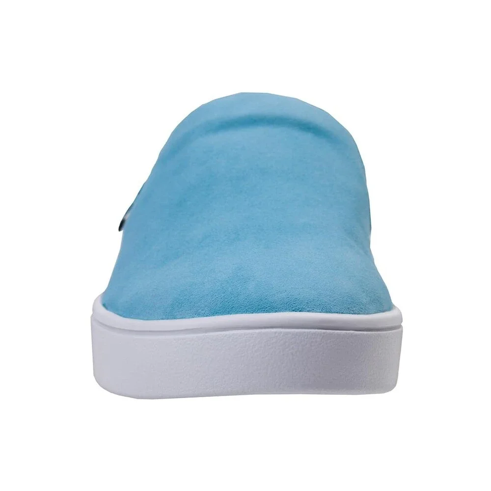 Spenco Saylor SP1197AQA090 Women's US 8D Aqua Sea Suede Slip On Shoes HTAT1409